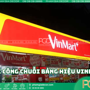 Bí quyết lựa chọn đơn vị thi công chuỗi bảng hiệu VinPro