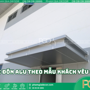 Các yếu tố cần lưu ý khi làm mái đón alu theo mẫu khách yêu cầu