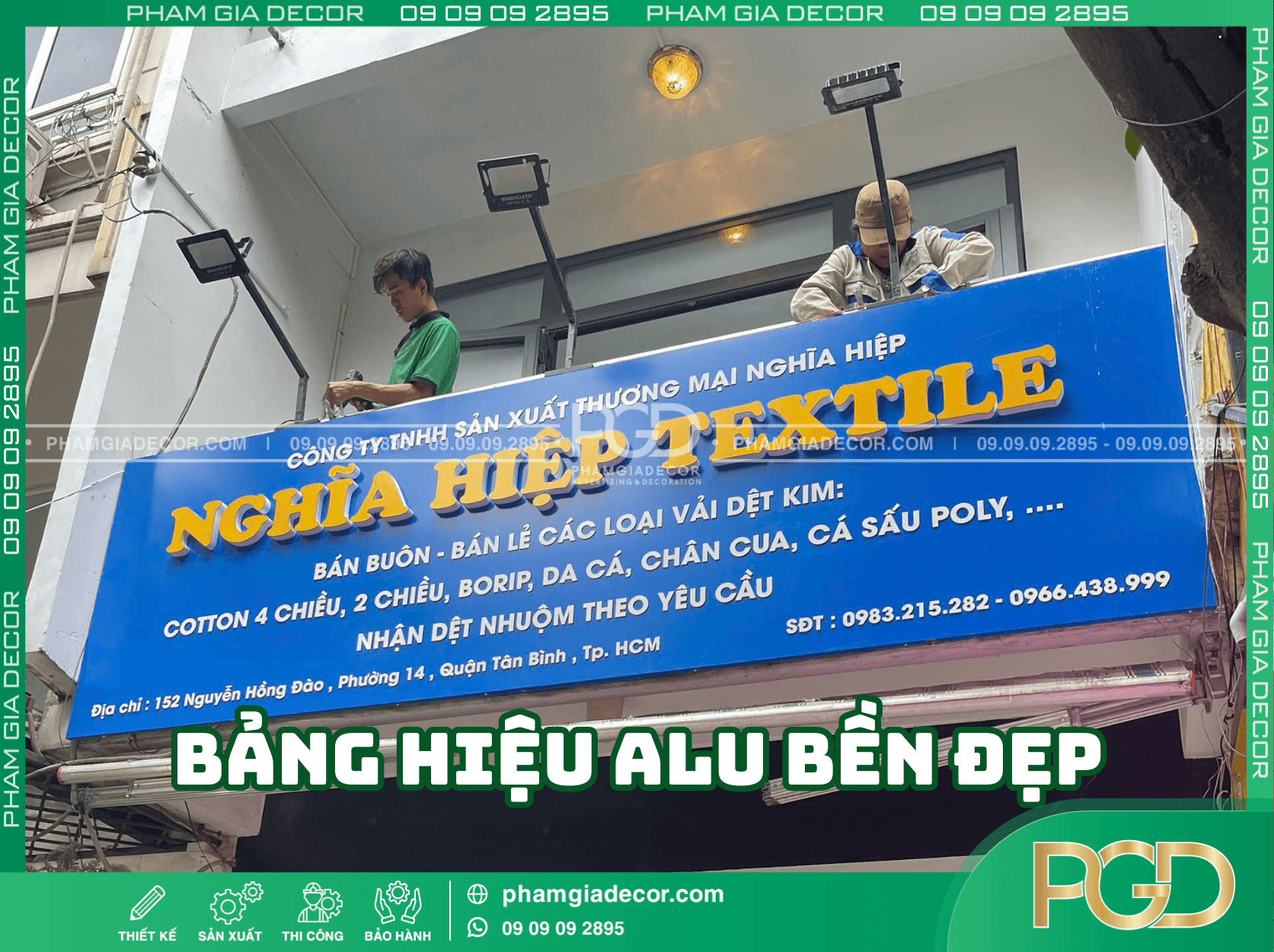 Cách thiết kế bảng hiệu đẹp alu bền đẹp theo năm tháng