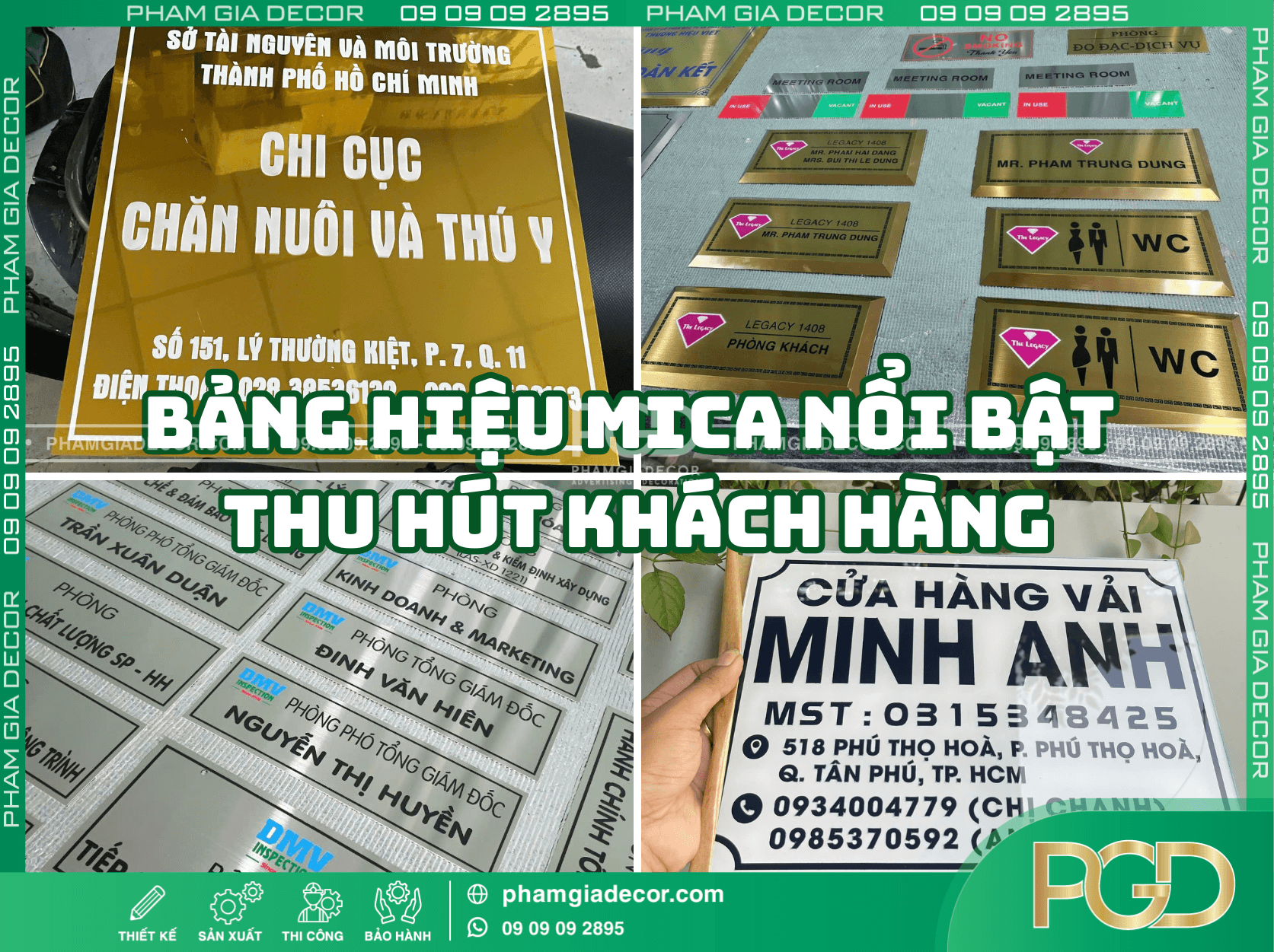 Cách thiết kế bảng hiệu đẹp chất liệu Mica thu hút khách hàng