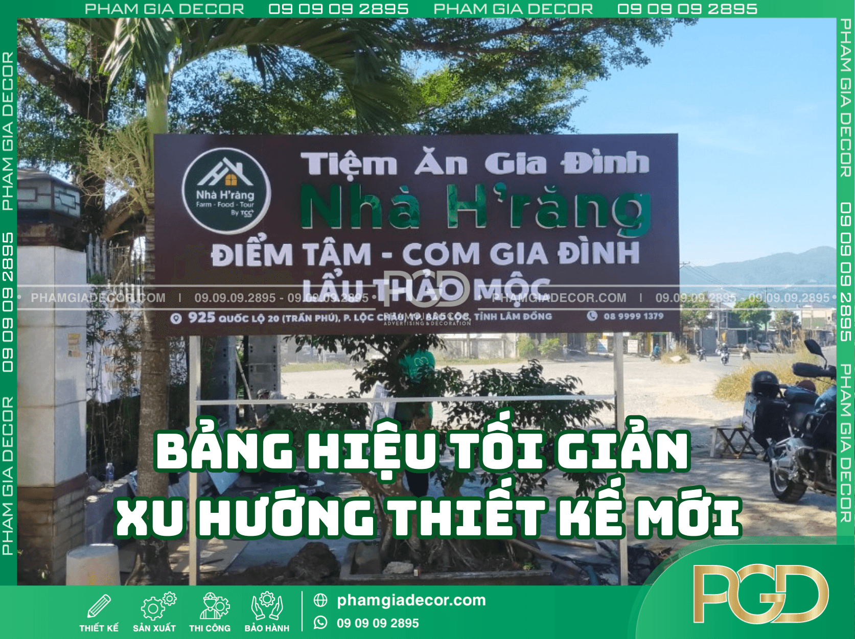 Cách thiết kế bảng hiệu đẹp phong cách mới 2025