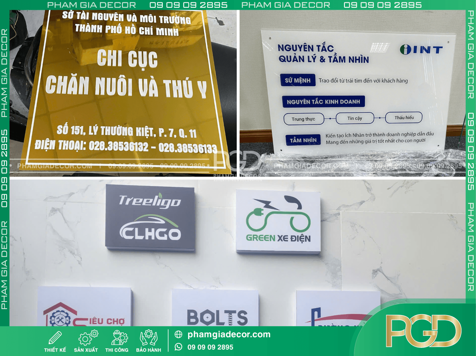 Chọn đơn vị thi công bảng hiệu chất lượng