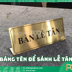 Đơn vị làm bảng tên để sảnh lễ tân uy tín