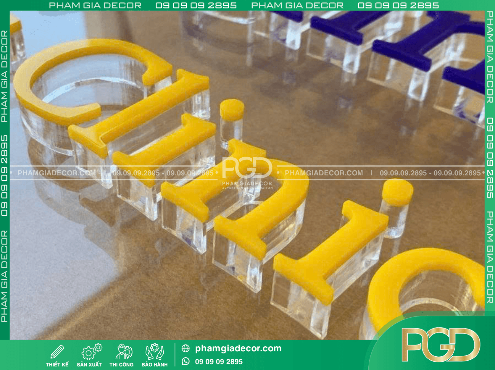 Quy trình cắt chữ MiCa Vàng bằng máy CNC