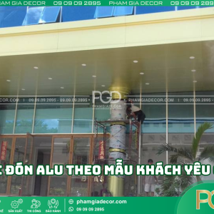 Giới thiệu mái đón alu theo mẫu khách yêu cầu