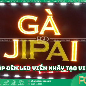 Hộp đèn LED viền nháy tạo viền là gì?