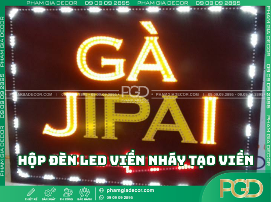 Hộp đèn LED viền nháy tạo viền là gì? 