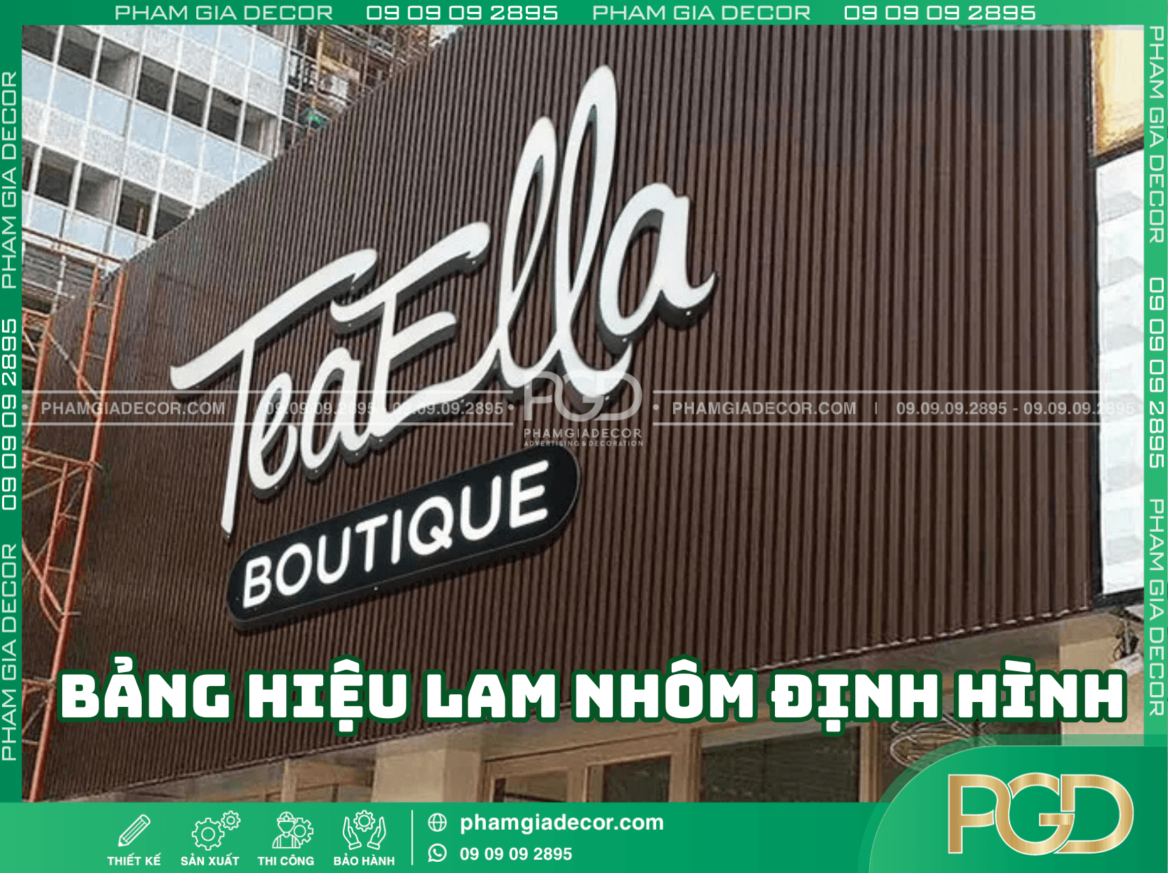 Kinh nghiệm làm bảng hiệu lam nhôm định hình