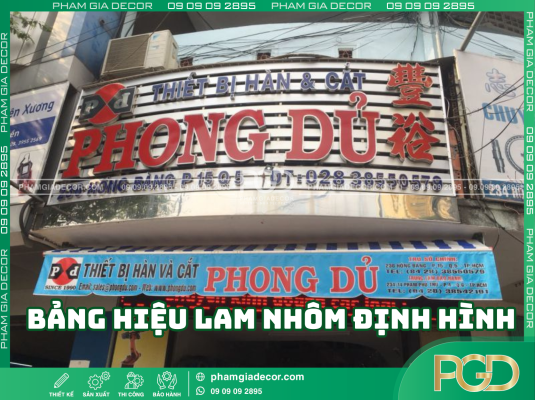 Làm sao để chọn đơn vị làm bảng hiệu lam nhôm định hình uy tín