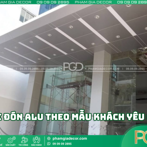 Lợi ích khi làm mái đón alu theo mẫu khách yêu cầu
