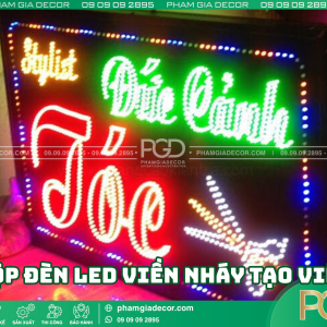 Khi làm hộp đèn LED viền nháy