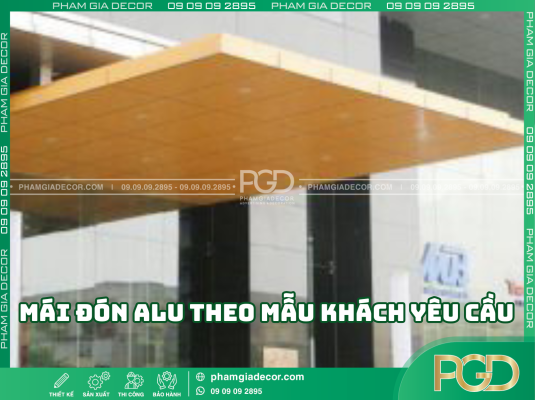 Lưu ý khi làm mái đón alu theo mẫu khách yêu cầu