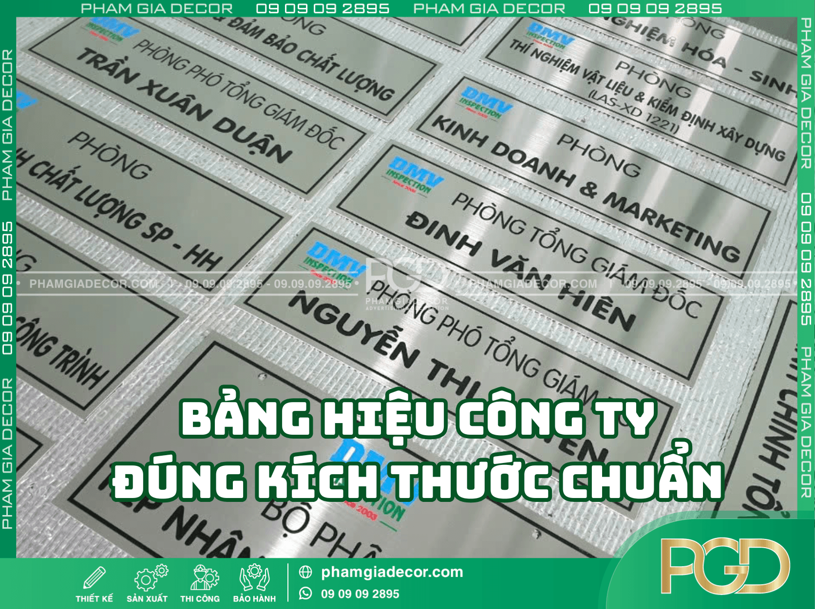 Mẫu Bảng Hiệu Công Ty đúng kích thước chuẩn