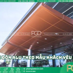 Quy trình thi công mái đón alu theo mẫu khách yêu cầu