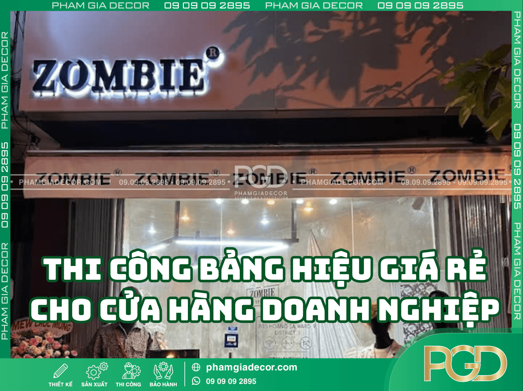 Thi công bảng hiệu giá rẻ cho cửa hàng và doanh nghiệp