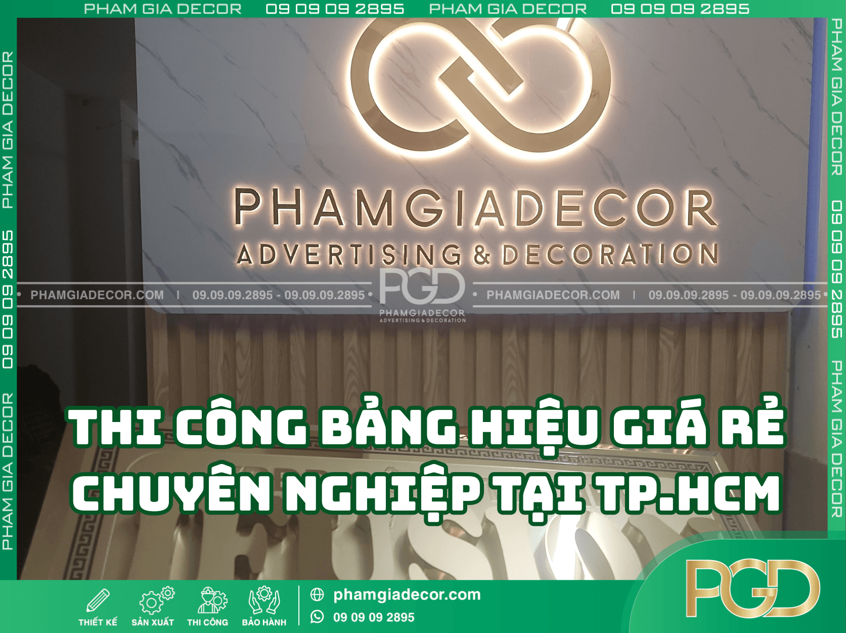 Thi công bảng hiệu giá rẻ chuyên nghiệp tại TP.HCM