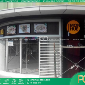 Thi công bảng hiệu món Huế