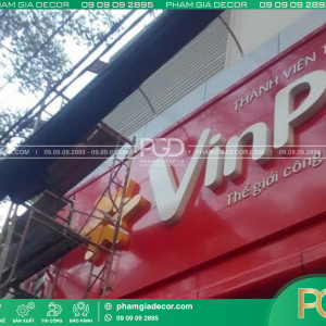 Thi công chuỗi bảng hiệu VinPro