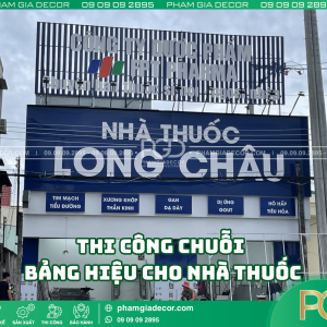 Thông tin quan trọng khi thi công chuỗi bảng hiệu cho nhà thuốc