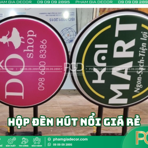 Tiết kiệm chi phí với hộp đèn hút nổi giá rẻ