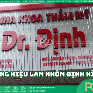 Tối ưu chi phí bảng hiệu lam nhôm định hình