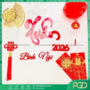 Chữ Xuân Trang Trí Tết Điểm Nhấn Phong Thủy Mở Lộc Đầu Năm