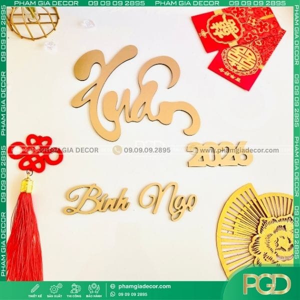 Hướng dẫn bảo quản chữ trang trí tết cổ truyền đơn giản