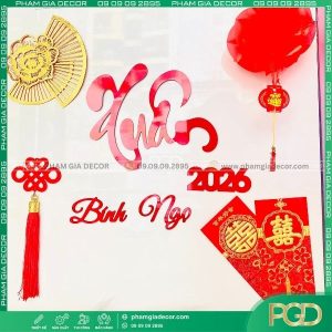 Hướng dẫn sử dụng chữ xuân trang trí tết hiệu quả và lâu bền