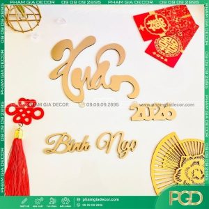 Những lưu ý quan trọng khi mua và sử dụng chữ xuân trang trí tết