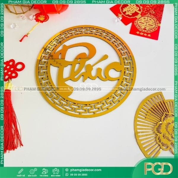 Những ưu điểm nổi bật của chữ trang trí tết cổ truyền