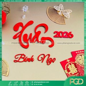 Tại sao nên chọn chữ xuân trang trí tết cho không gian sống của bạn?