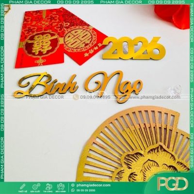 Tô điểm mùa xuân với chữ trang trí Tết cổ truyền giá rẻ, đậm hồn Việt