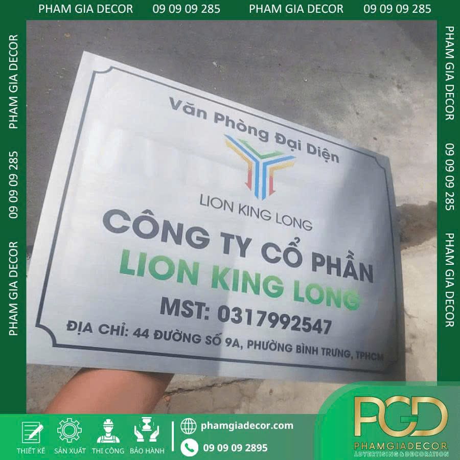 Làm Bảng Tên Công Ty Giá Rẻ Lấy Liền Gần Đây 6 Làm Bảng Tên Công Ty Giá Rẻ Lấy Liền Gần Đây - Ảnh 5