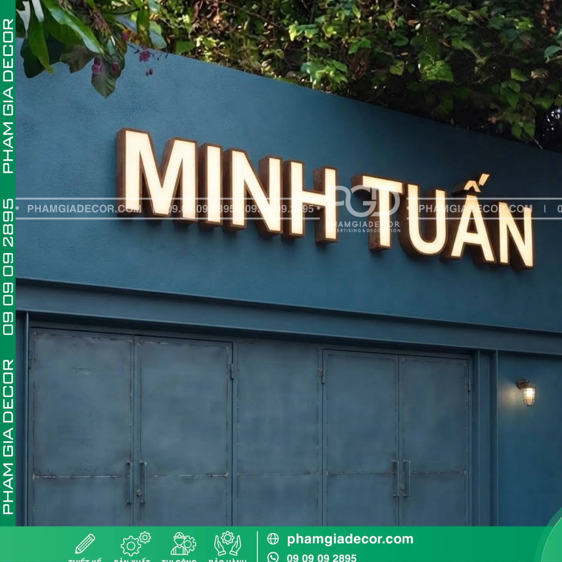 Top 10 mẫu bảng hiệu gỉ sét hiện nay