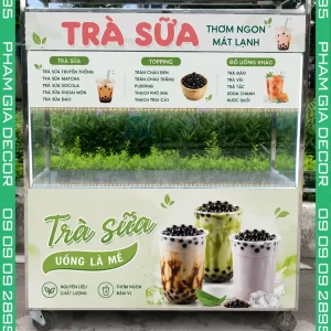 Bảng hiệu xe trà sữa giá rẻ 7 Bang hieu xe tra sua 1