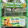 Bảng hiệu xe trà sữa giá rẻ