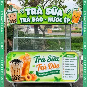 Làm Bảng Hiệu Trọn Gói Giá Rẻ Thi Công Báo Giá Tại TPHCM 10 Bảng hiệu xe trà sữa giá rẻ