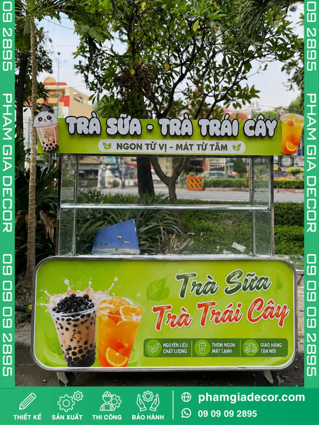 Bảng hiệu xe trà sữa giá rẻ 3 Bảng hiệu xe trà sữa giá rẻ - Ảnh 2
