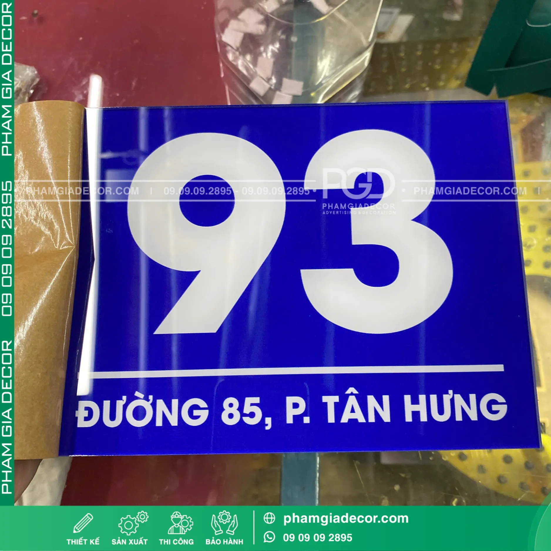 Làm bảng số nhà theo yêu cầu 9 Làm bảng số nhà theo yêu cầu