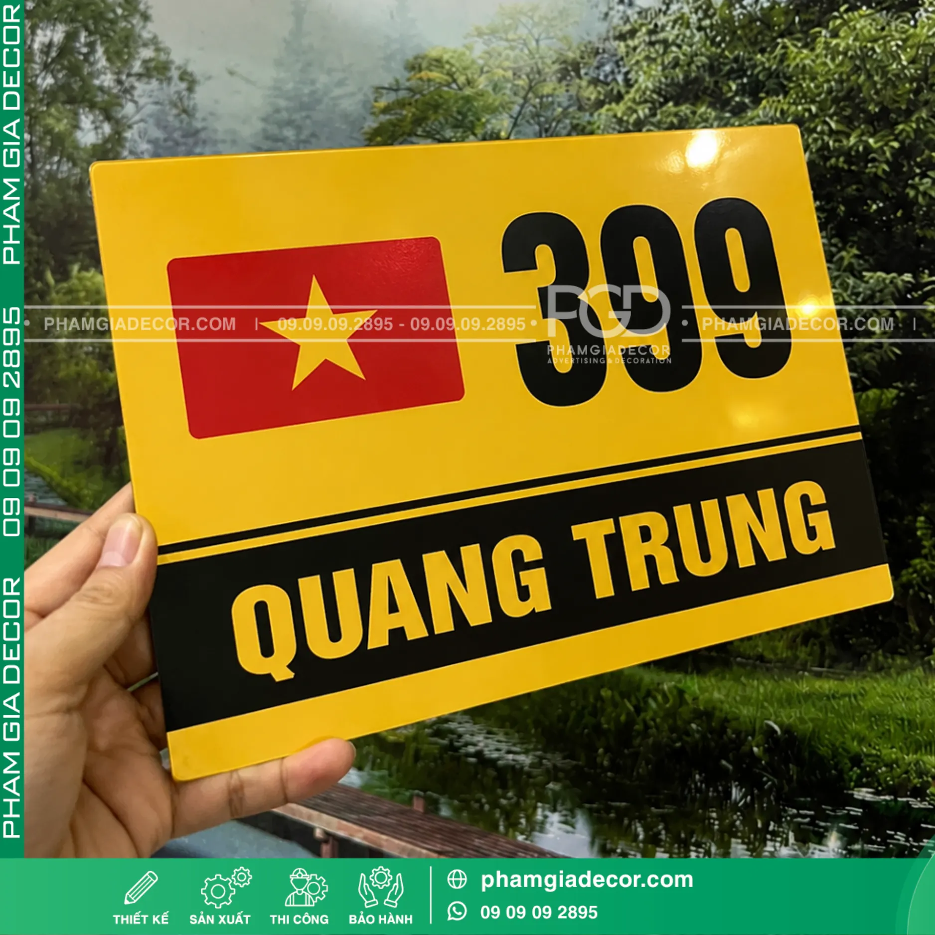Làm bảng số nhà theo yêu cầu 16 Làm bảng số nhà theo yêu cầu