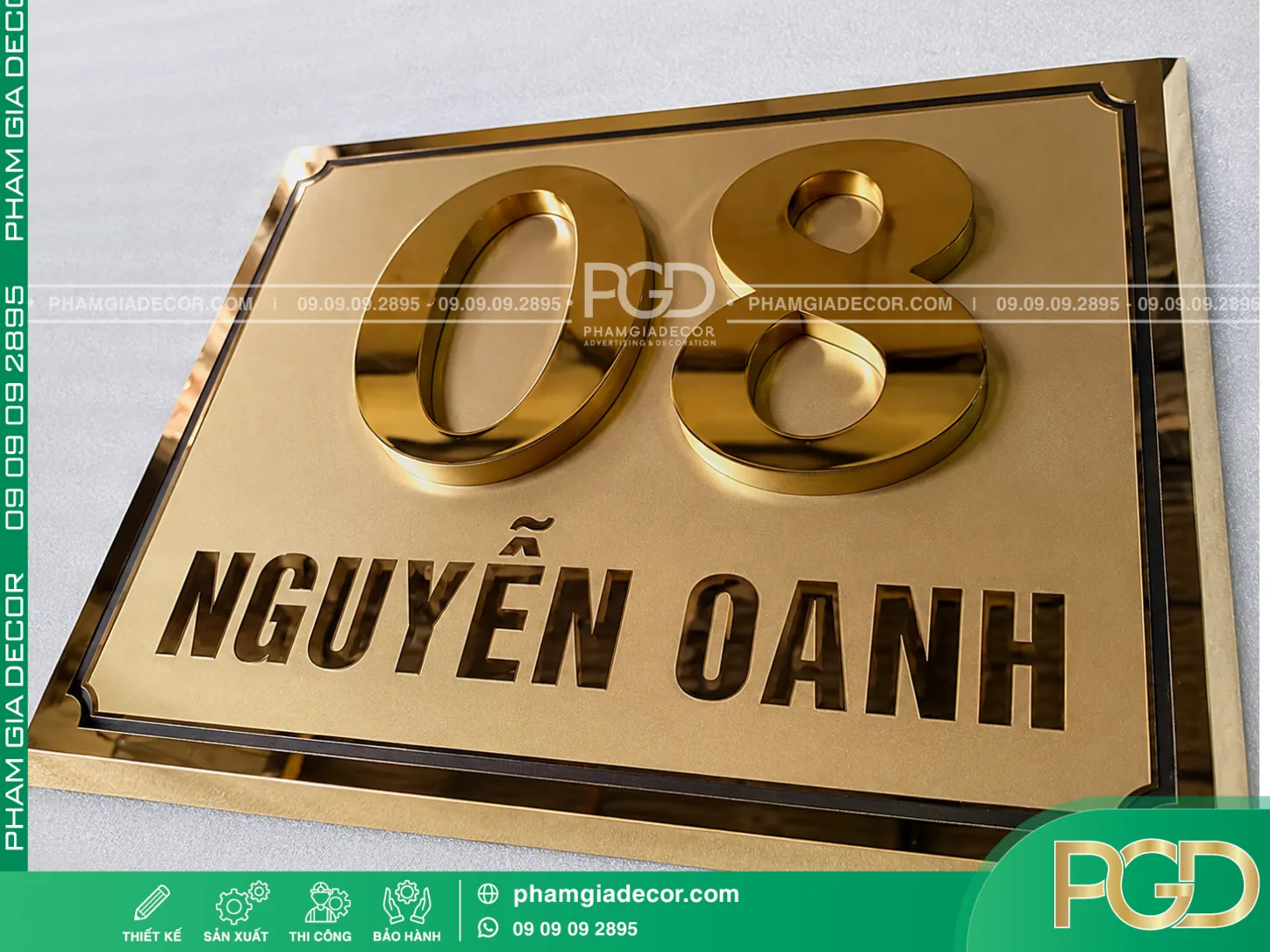 Làm bảng số nhà theo yêu cầu 17 Làm bảng số nhà theo yêu cầu