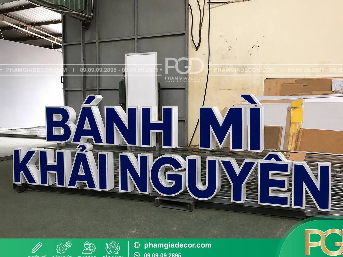 Gia công chữ nổi alu 2 Gia công chữ nổi alu