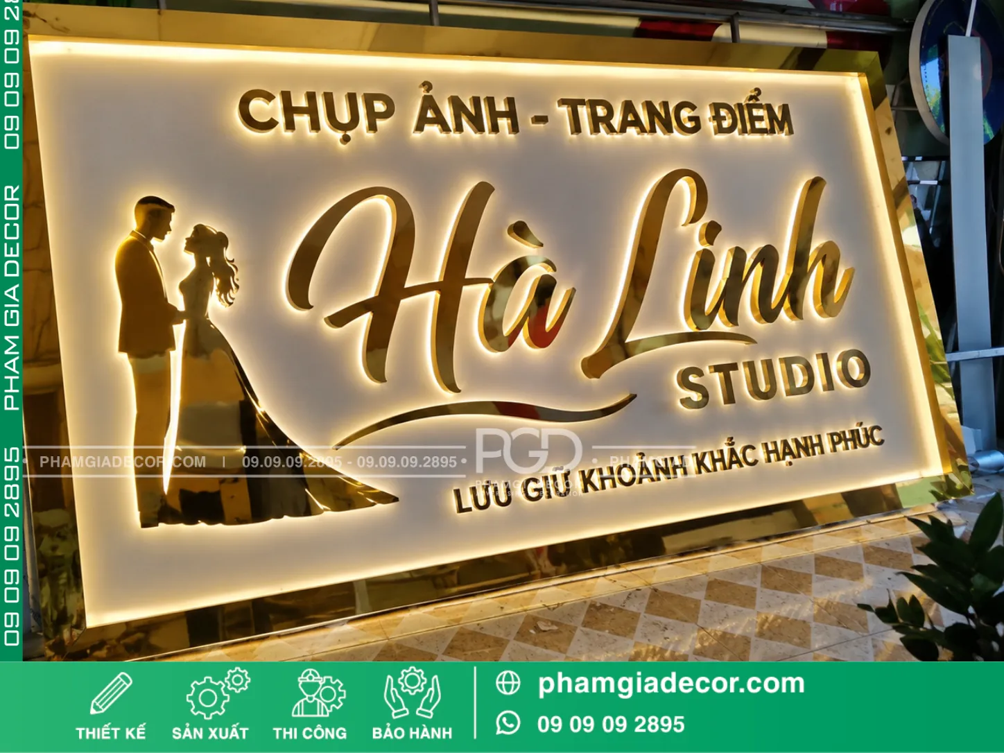 Gia công chữ nổi inox