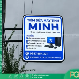 Hộp đèn hút nổi vuông 12 Hop den hut noi