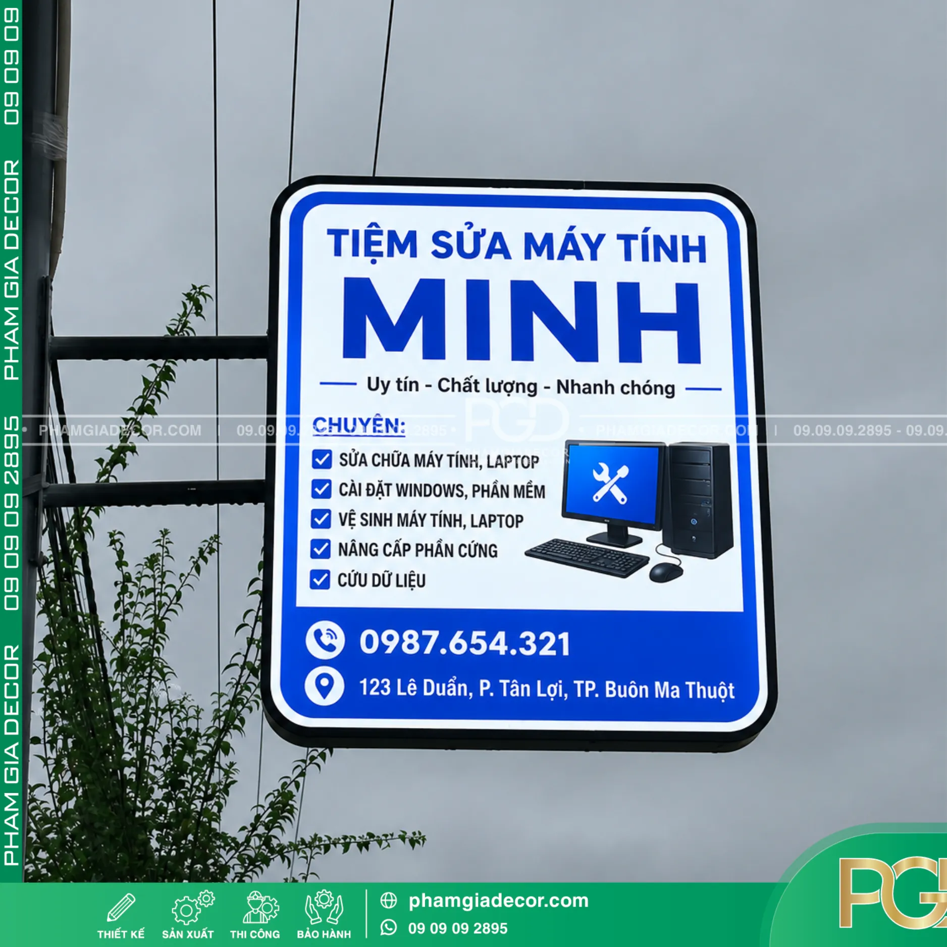 Hộp đèn hút nổi vuông 6 Hộp đèn hút nổi vuông - Ảnh 4