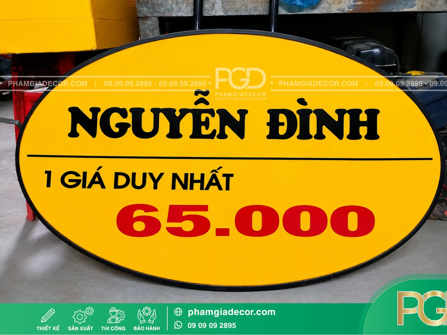Hộp đèn hút nổi oval 2 Hộp đèn hút nổi oval