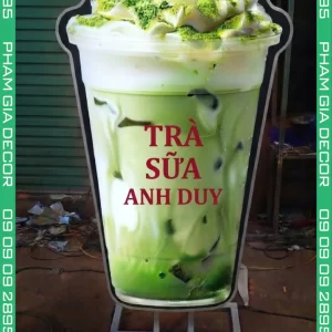 Hộp đèn ly trà sữa