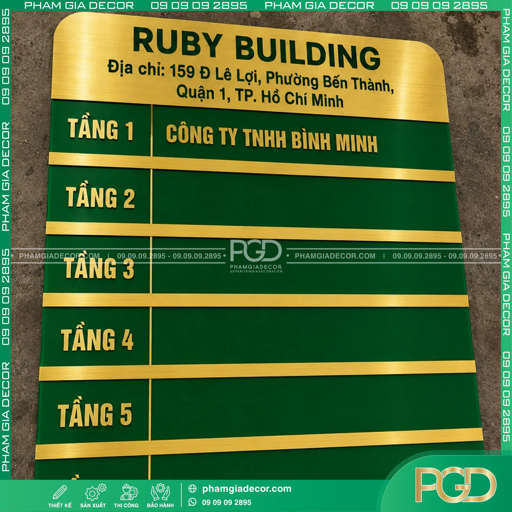 Làm chữ nổi alu quảng cáo