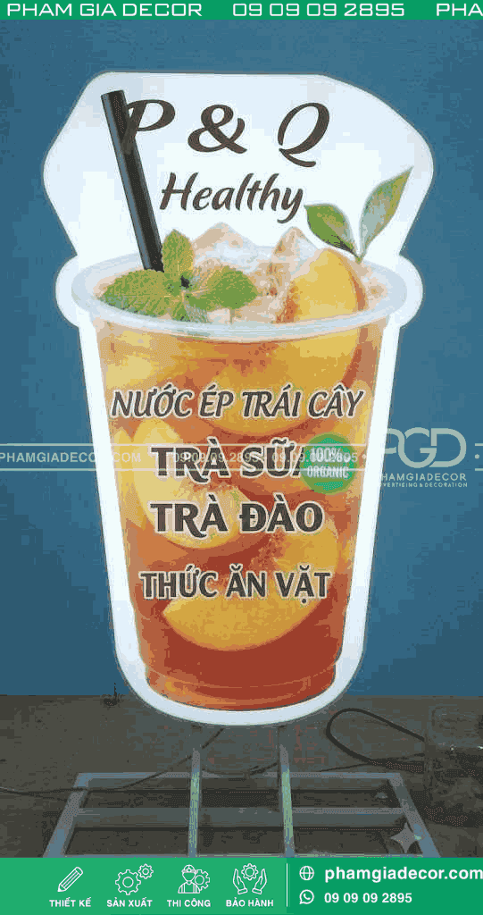 Hộp đè ly trà đào 4 Hộp đè ly trà đào - Ảnh 2