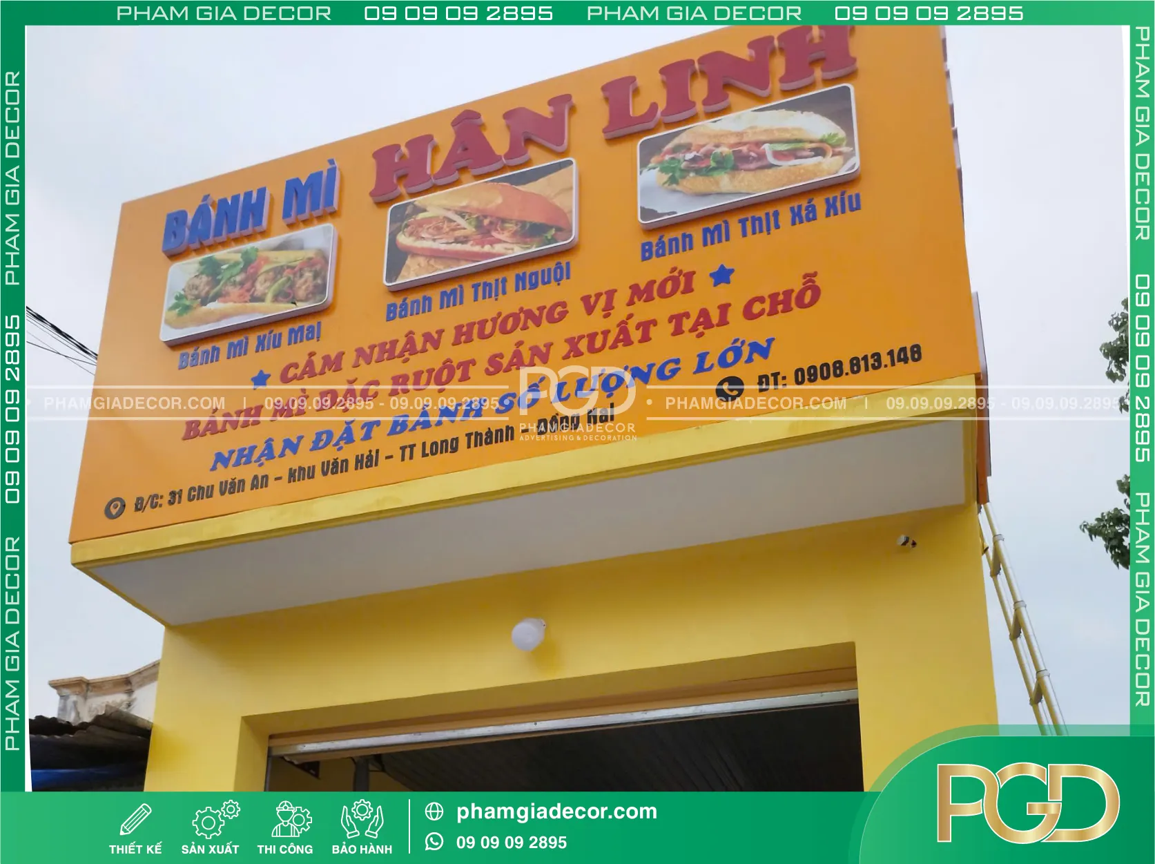 Thi công ốp alu mặt tiền